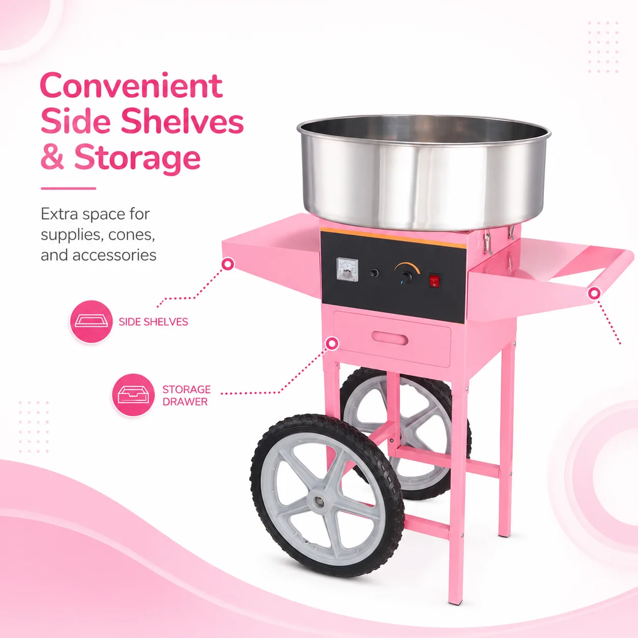 Kernels and Cones cotton candy machine rental in Caledon