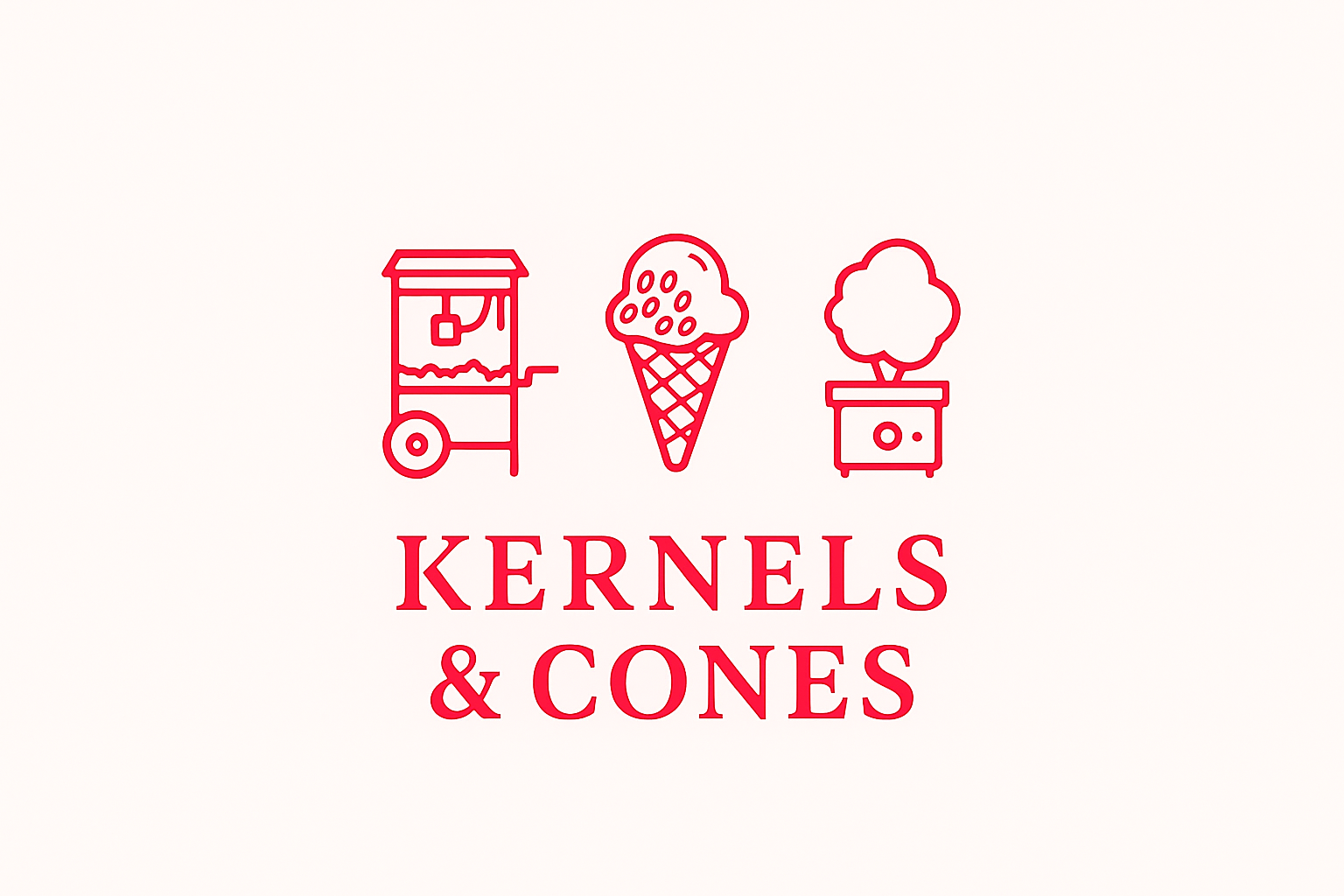 Kernels and Cones logo - Party Machine Rentals Caledon