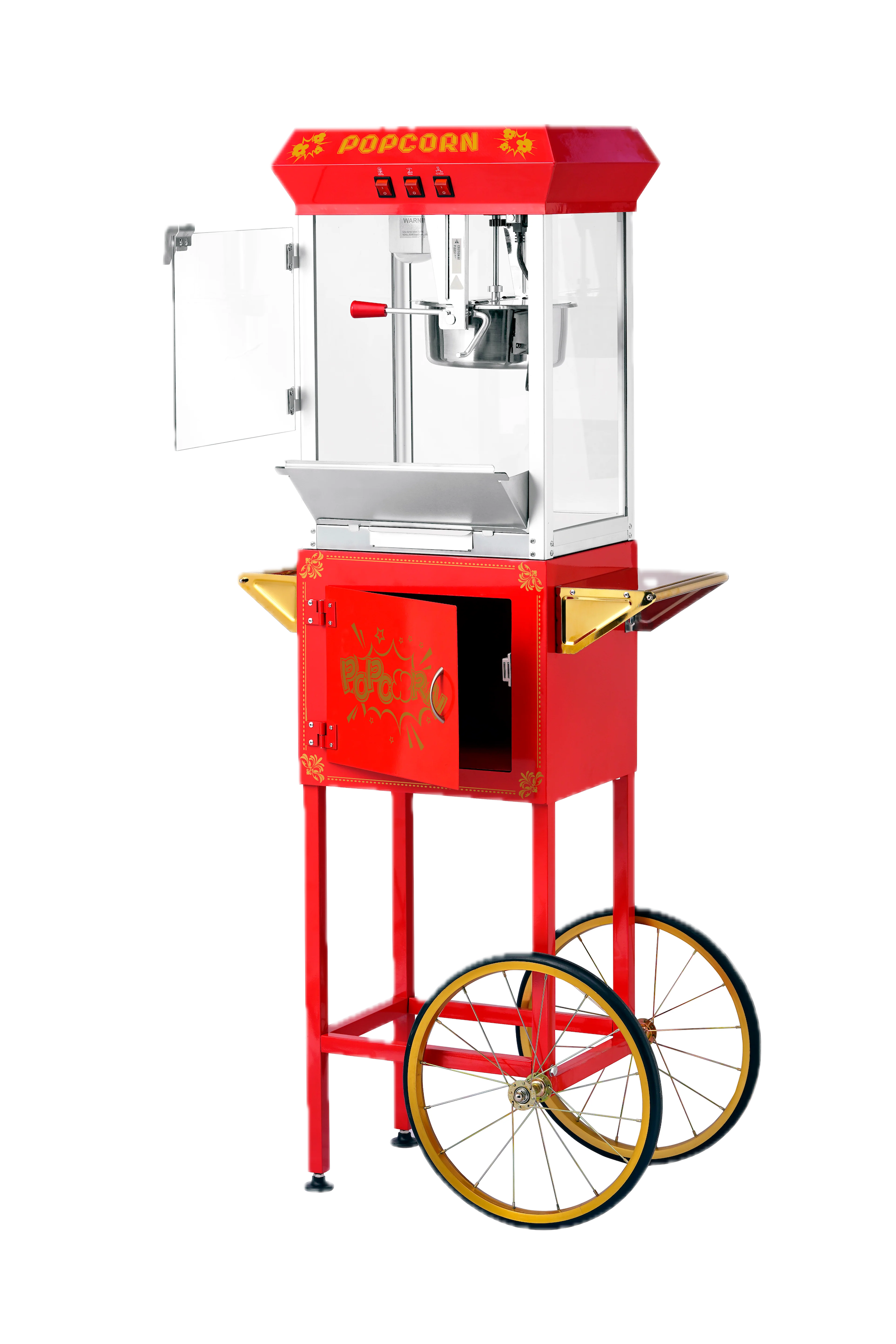 Fresh popcorn served from our rental cart