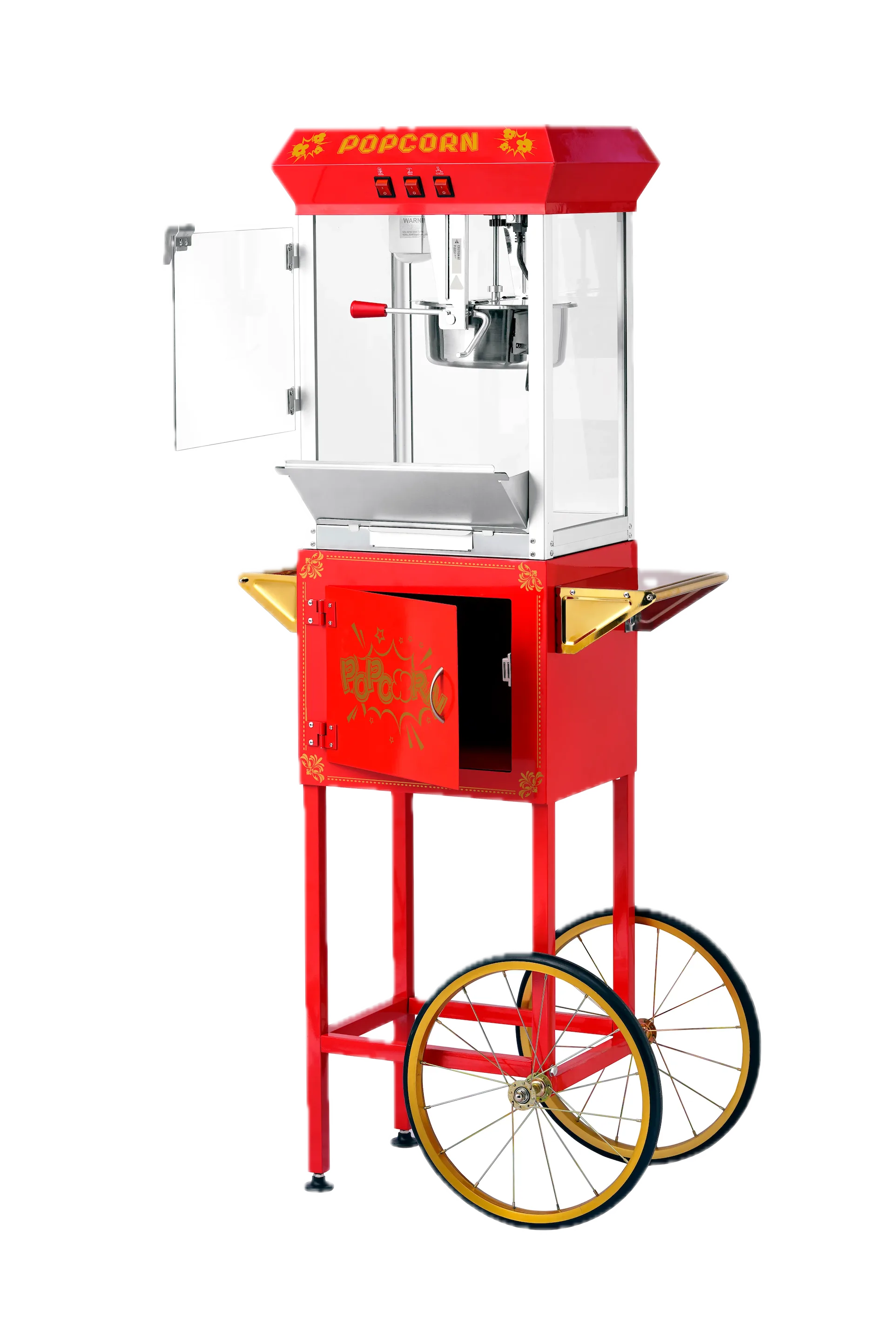 Fresh popcorn served from our rental cart