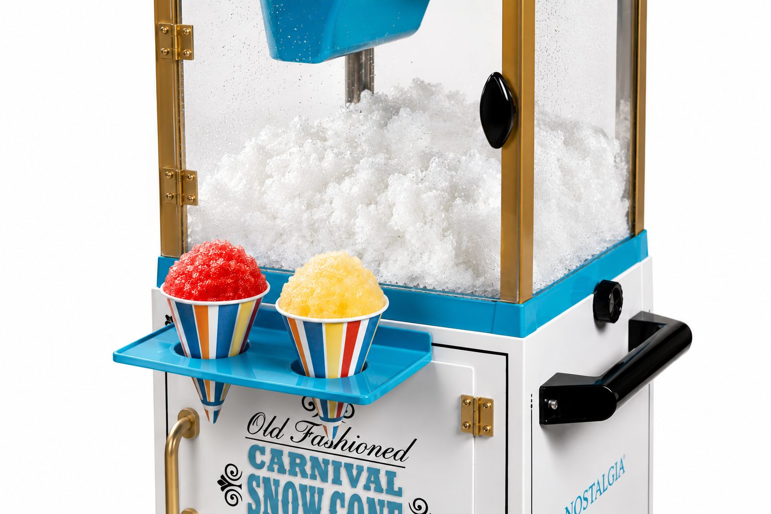 Snow cone machine rental, high-output shaver